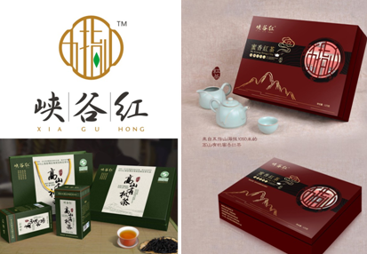峡谷红红茶品牌vi设计